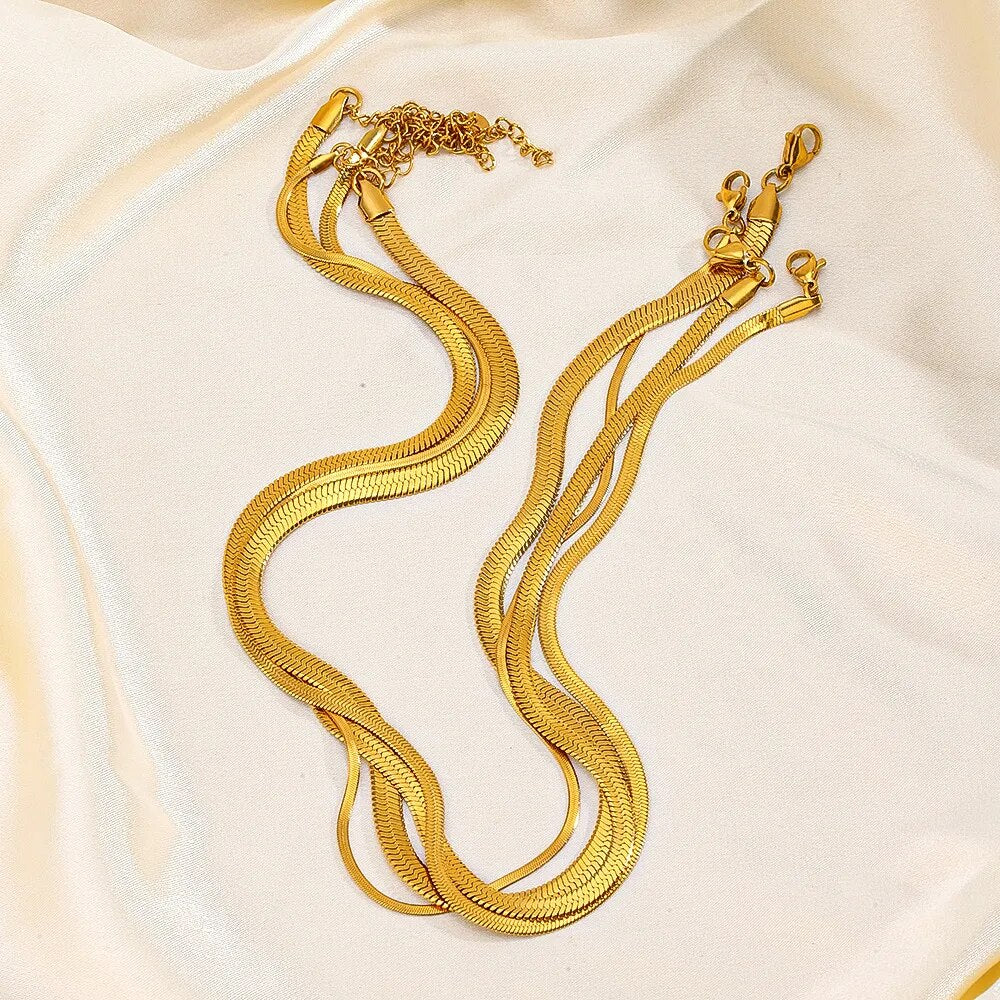 SNAKE CHAIN NECKLACES