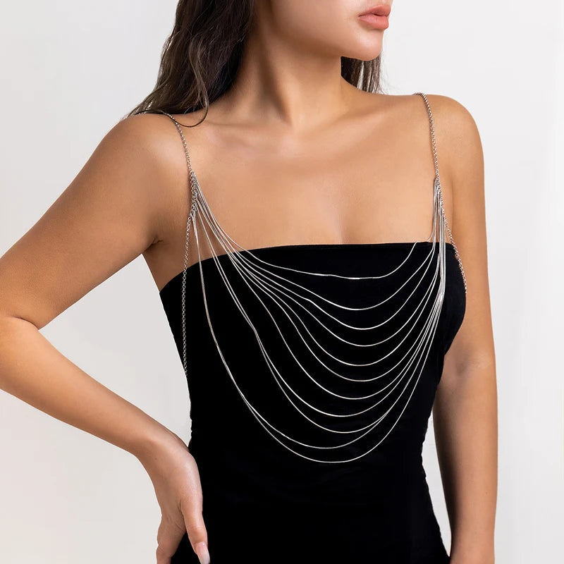 PUNK MULTILAYER BODY CHAIN